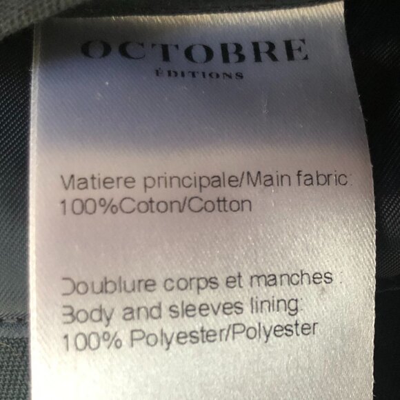 Octobre Editions Peter Parka – Size S, Navy - Picture 6 of 6